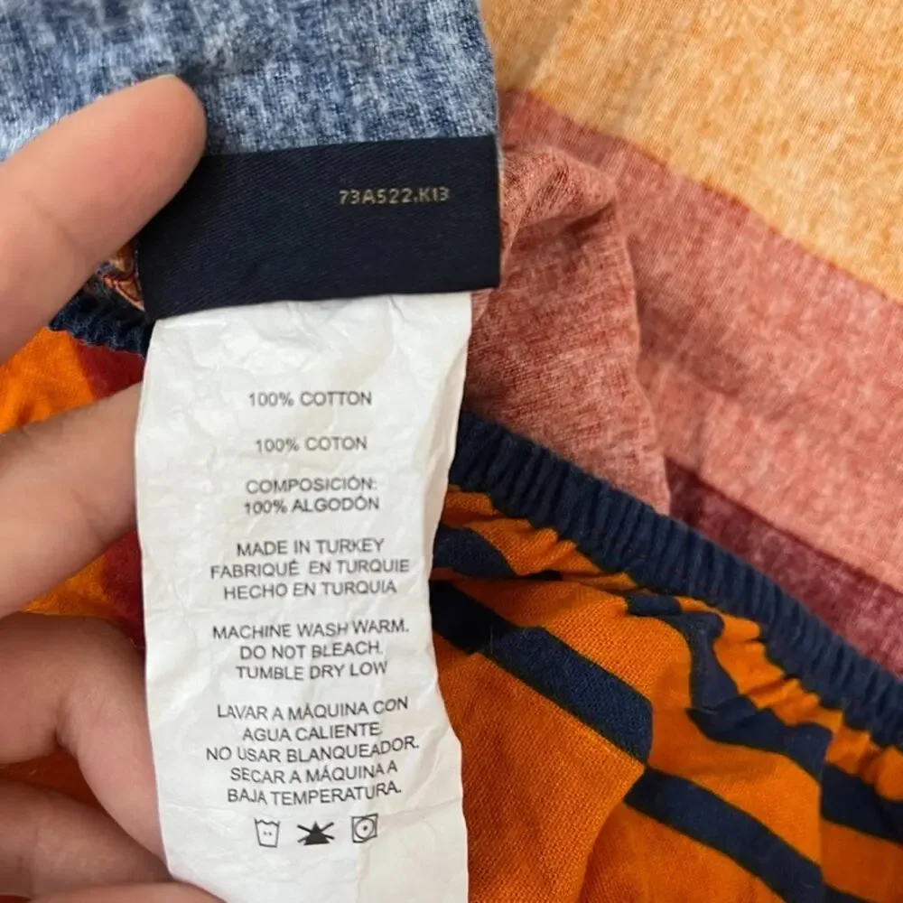 Pendleton Grand Canyon Flannel Fitted Sheet Striped Full/Double 100% Cotton